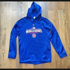 Chicago Cubs Sweatshirt Boys 18 XL 2016 World Series Collection Wrigley Souvenir